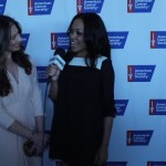 gabrielle alford interviewing stacy london at the pink and black tie gala for american cancer society