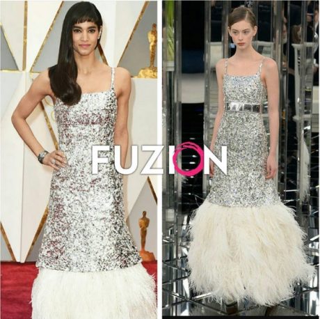 Sofia Boutella in Chanel Haute Couture, another dress that should have stayed on the runway and off the red carpet.