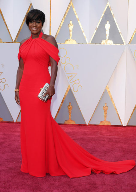 Viola Davis in Custon Armani 