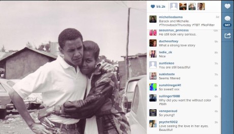michelle obama-barack obama-instagram-TBT