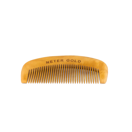 Neter Gold Wooden-Styled Beard Comb