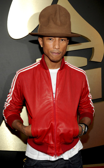 Pharrell in a hat by Vivienne Westwood (Photo Credit:Getty)