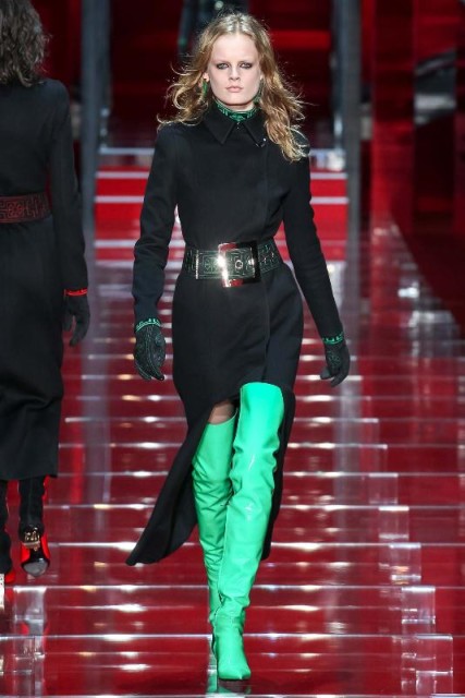 versace-fall-2015-emerald green boots